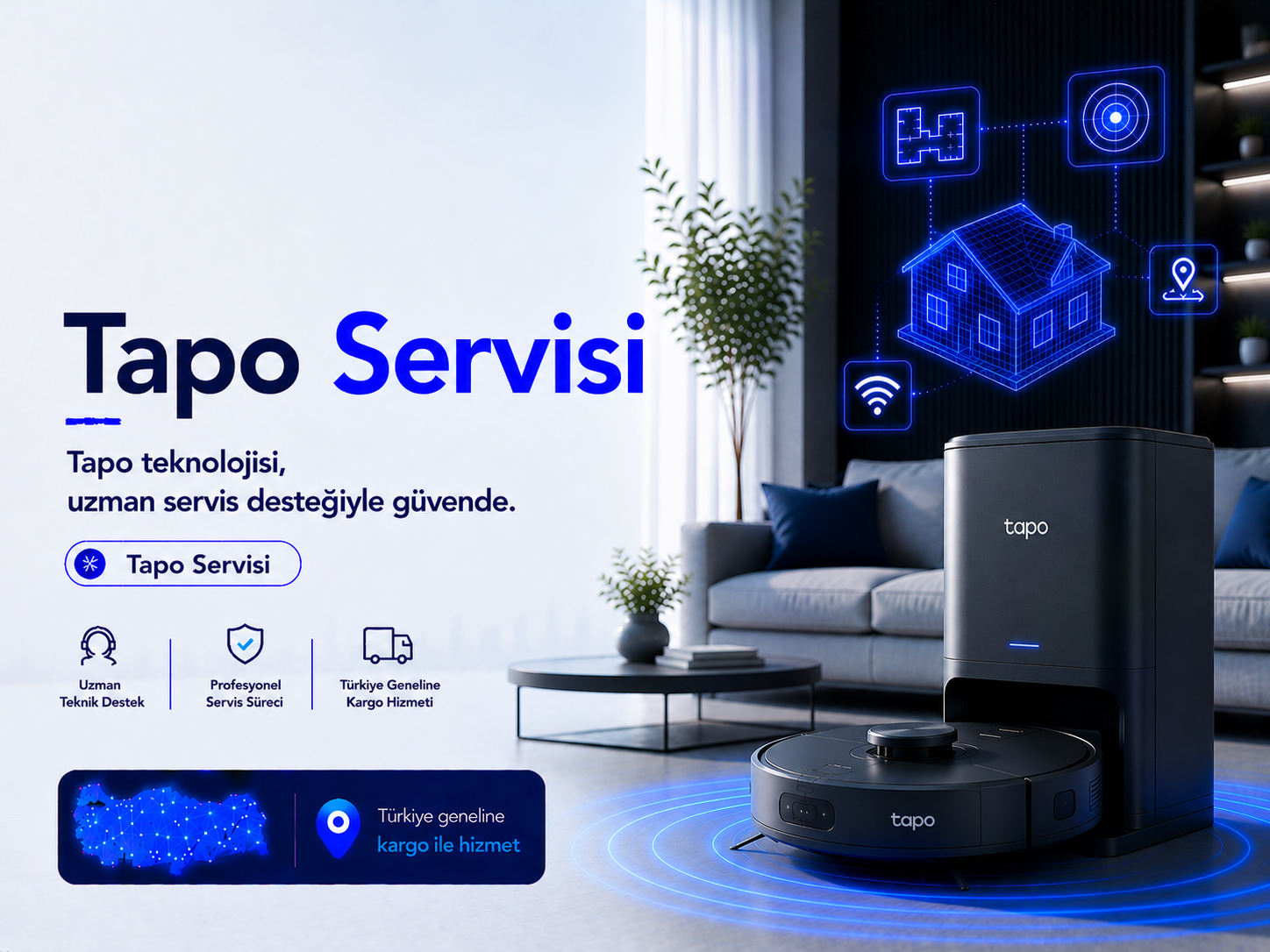 Tapo robot süpürge servisi