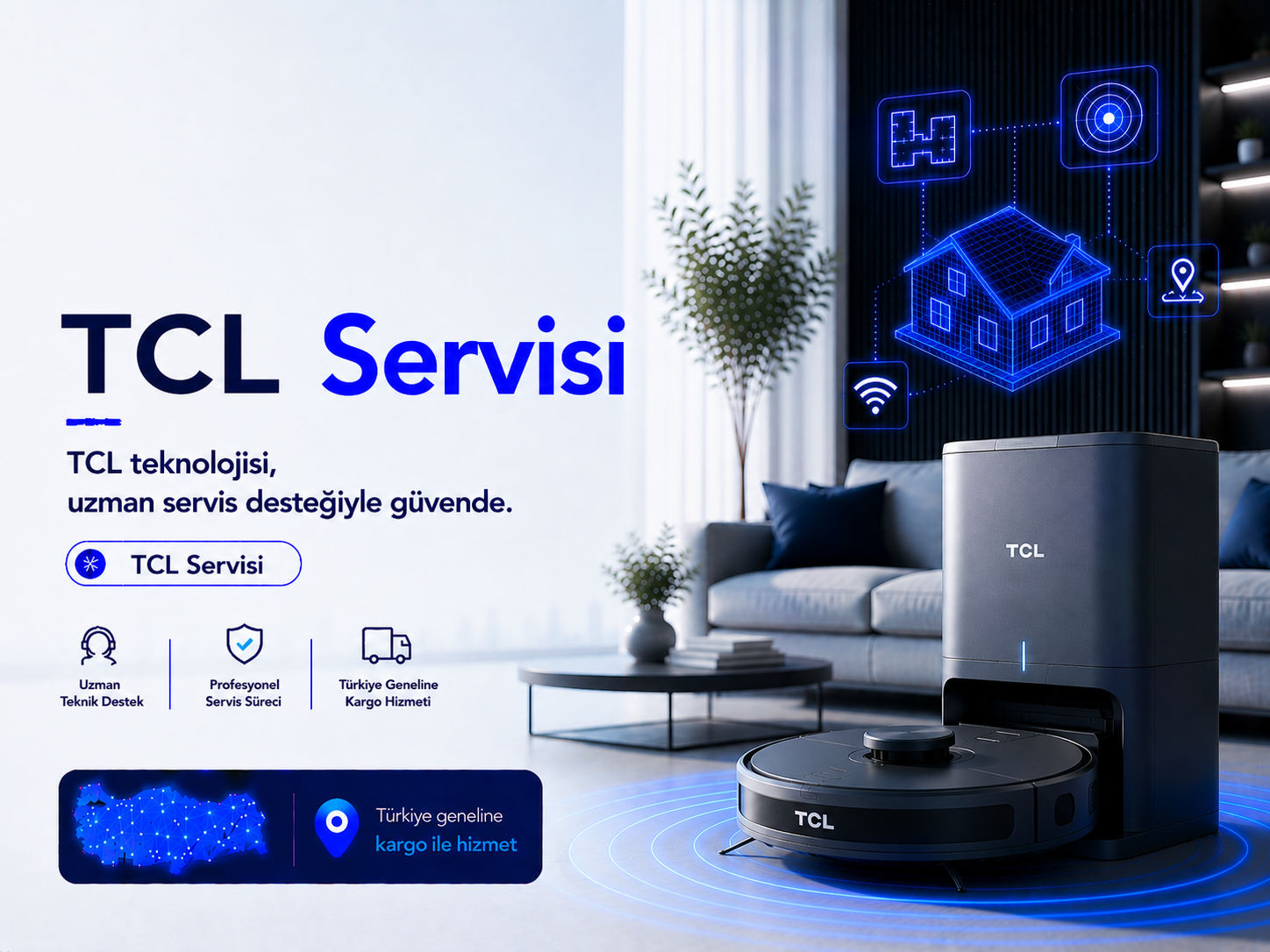 TCL robot süpürge servisi