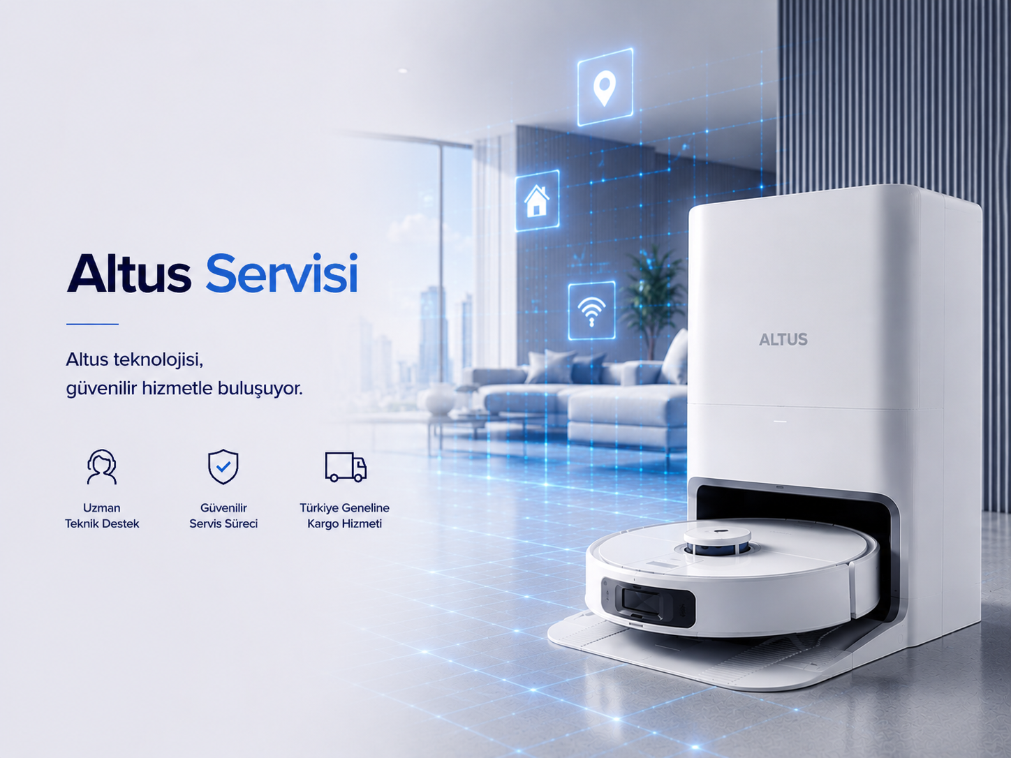 Altus robot süpürge servisi