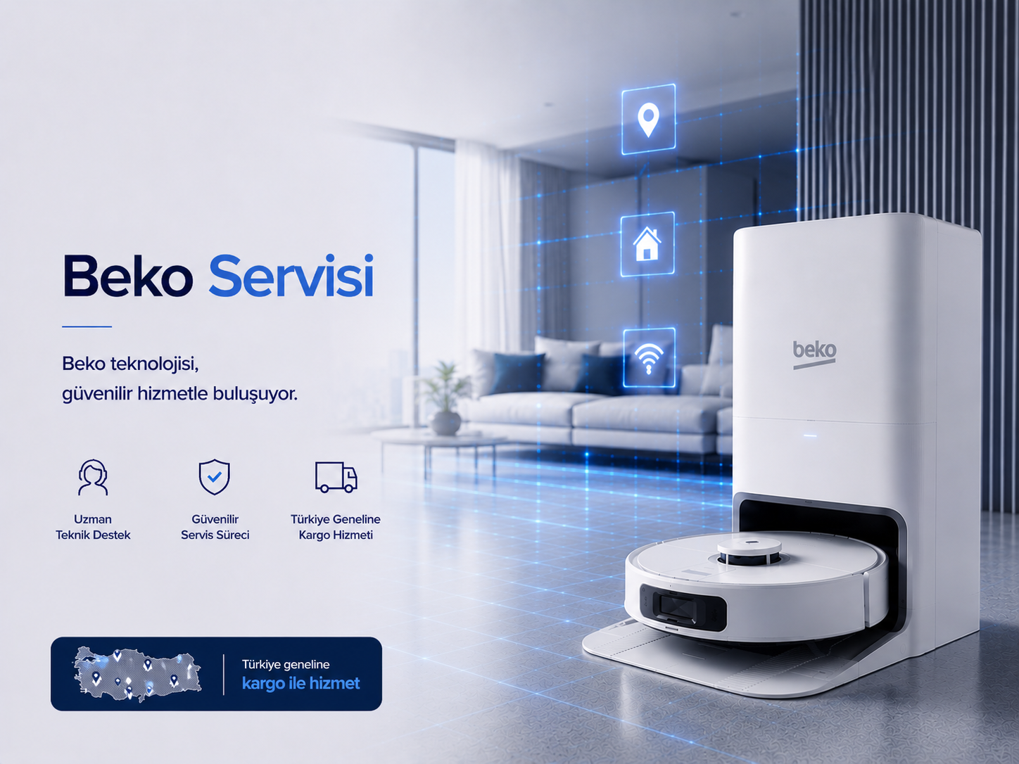 Beko robot süpürge servisi