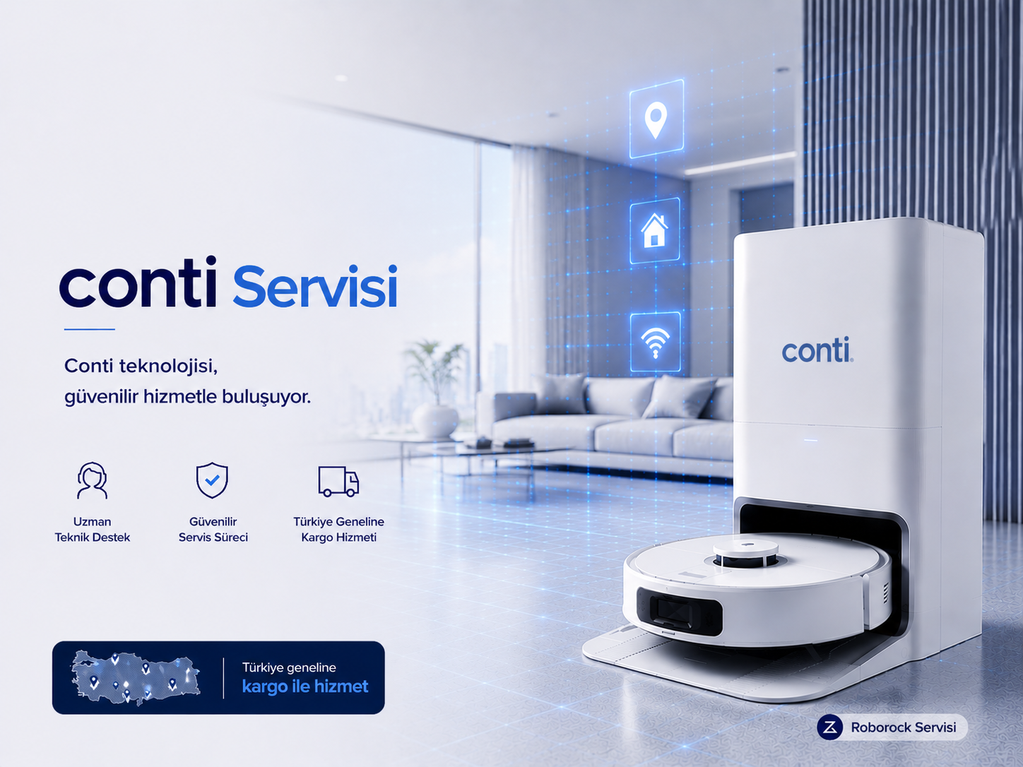 Conti robot süpürge servisi