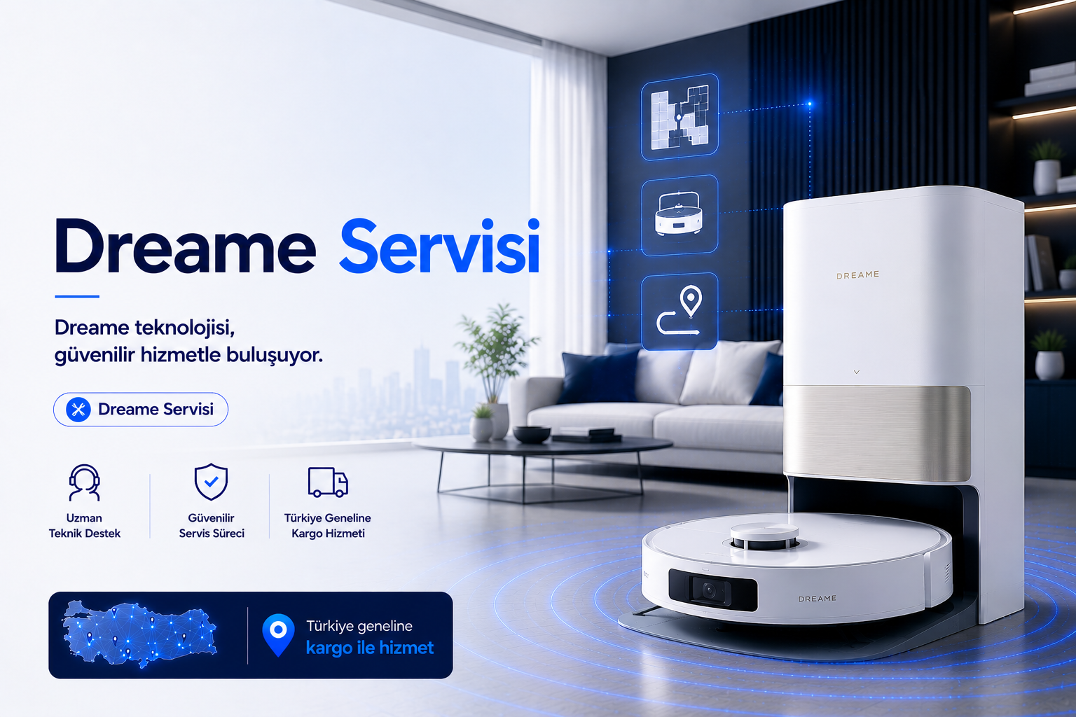 Dreame robot süpürge servisi