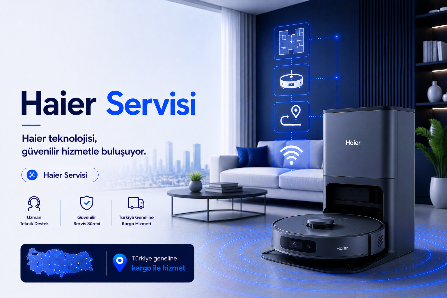 Haier robot süpürge servisi