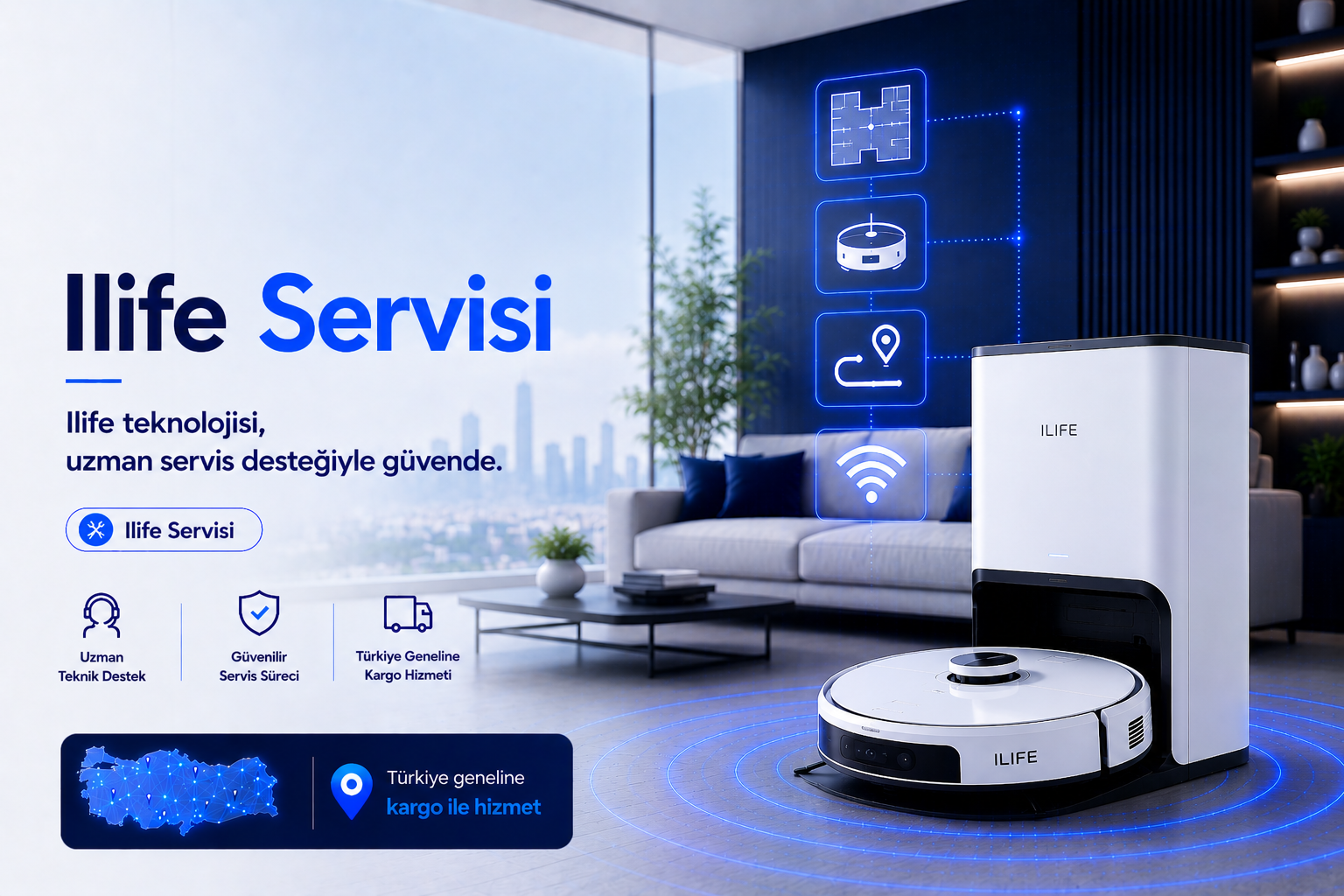 Ilife robot süpürge servisi
