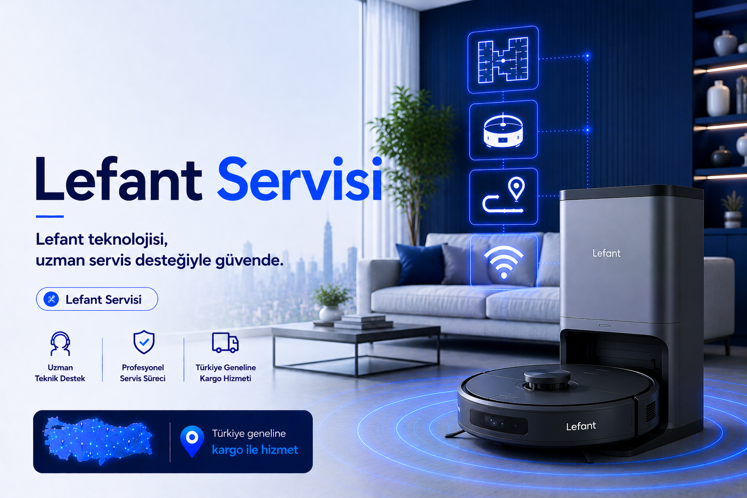 Lefant robot süpürge servisi