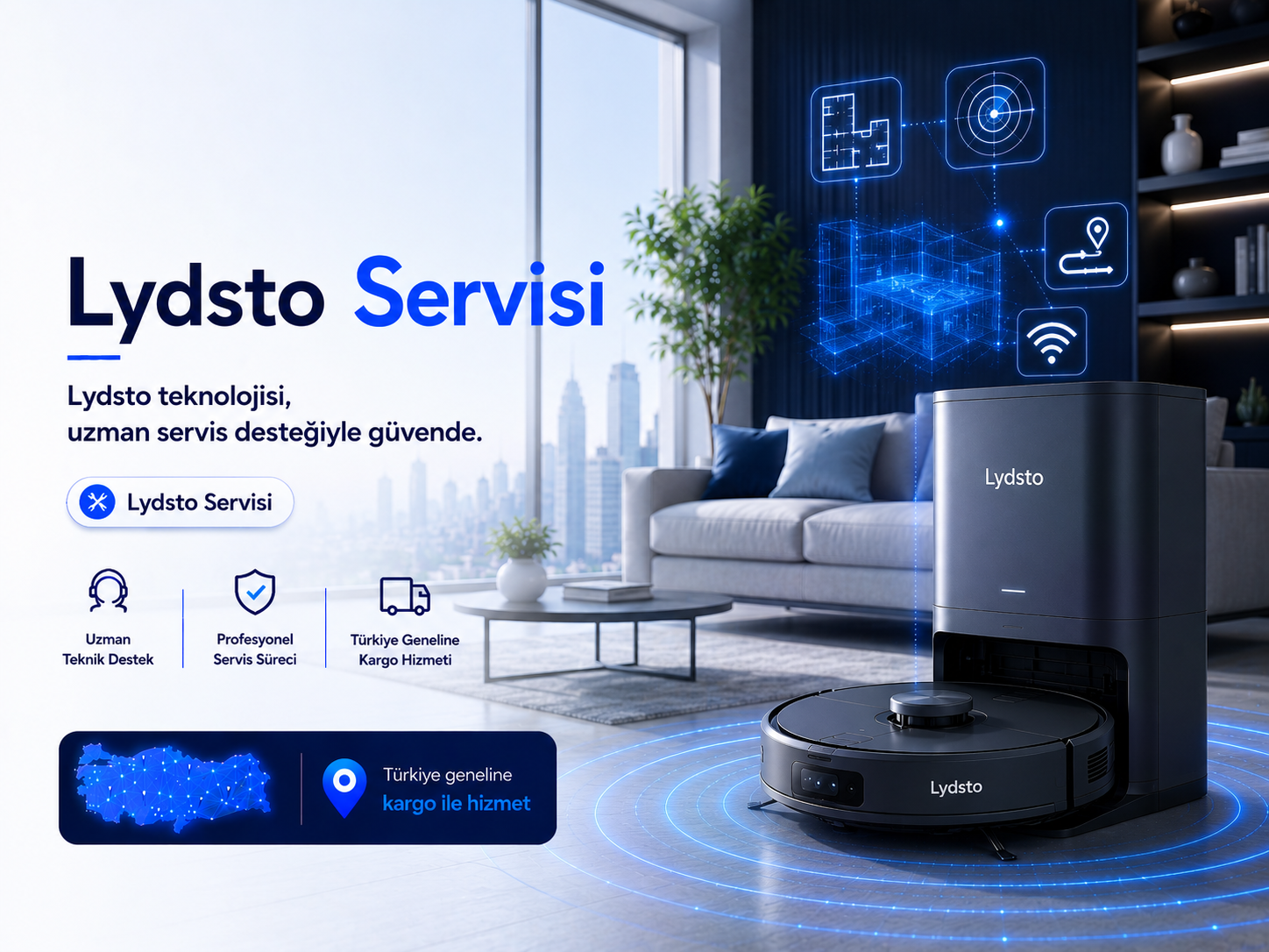 Lydsto robot süpürge servisi