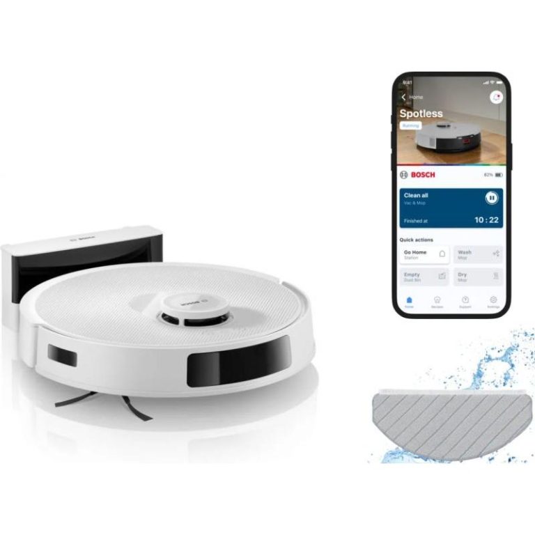 Bosch Spotless Robot Süpürge+Mop (BCRC1W)