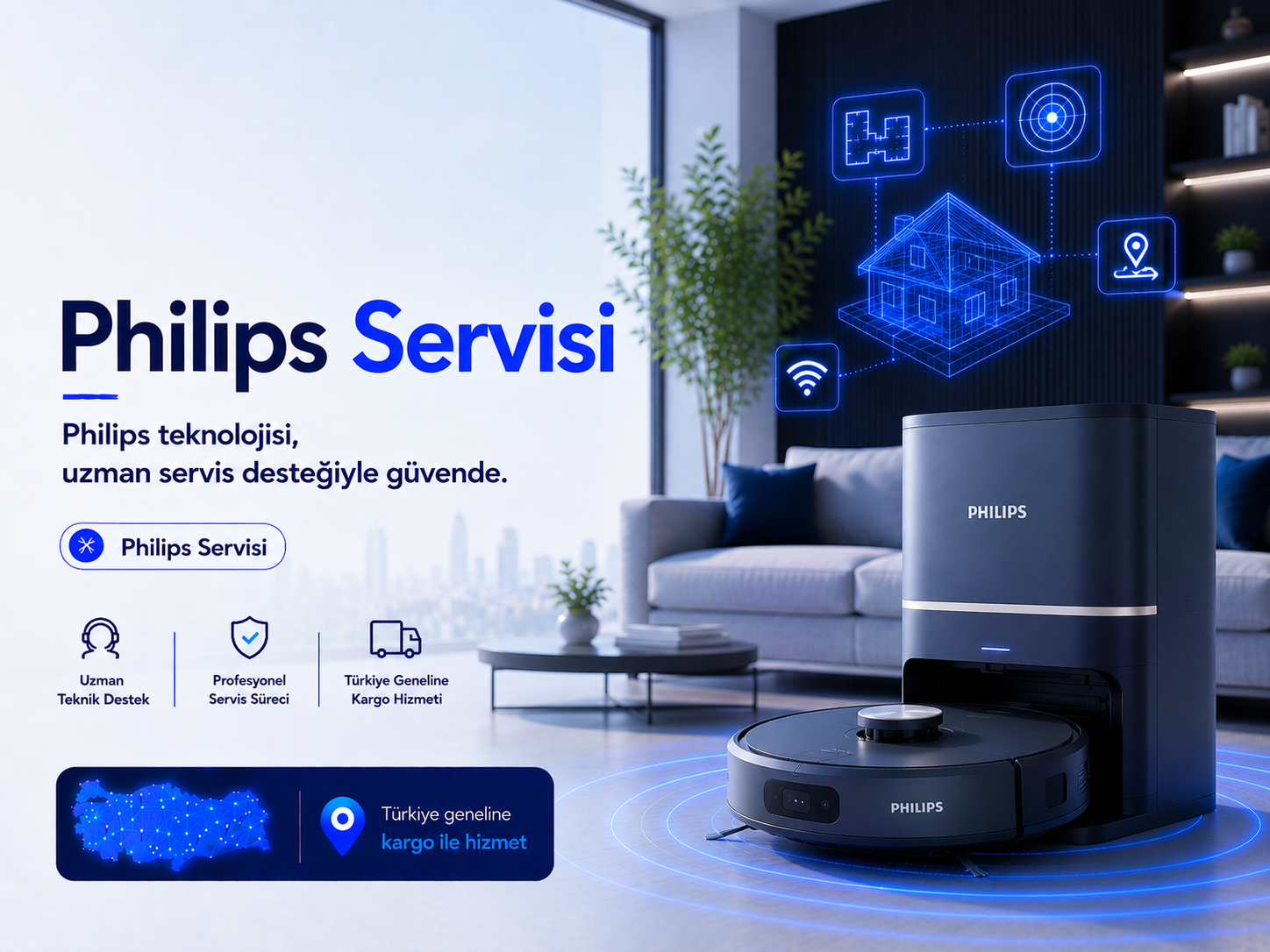 Philips robot süpürge servisi