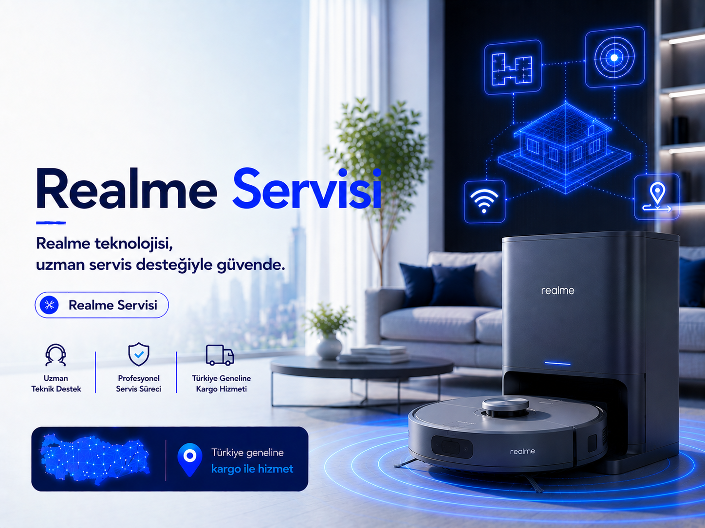Realme robot süpürge servisi