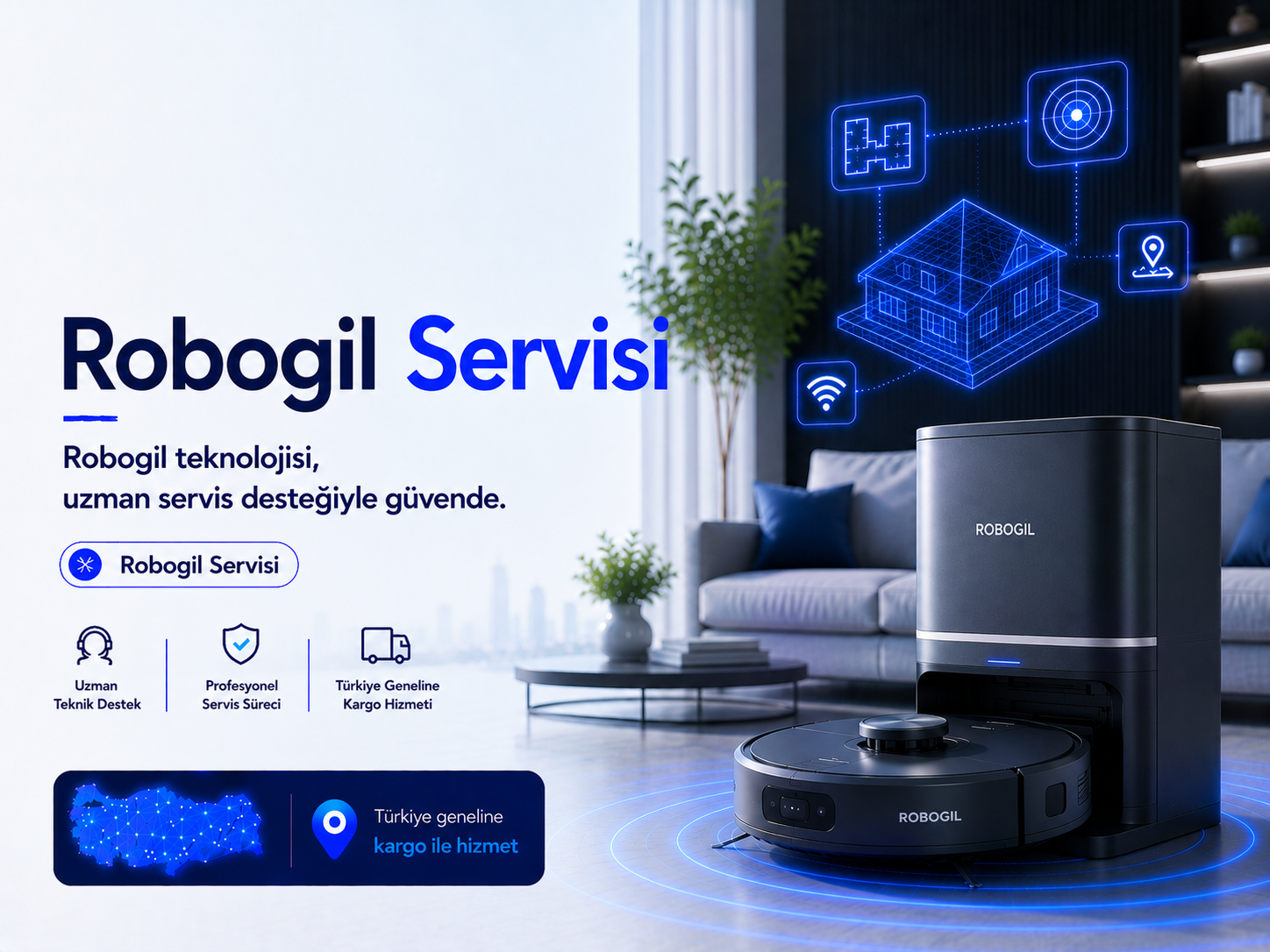 Robogil robot süpürge servisi