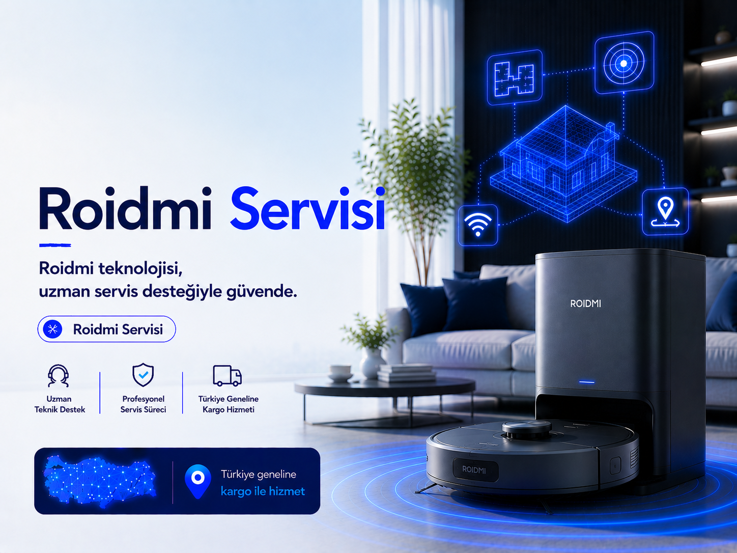Roidmi robot süpürge servisi