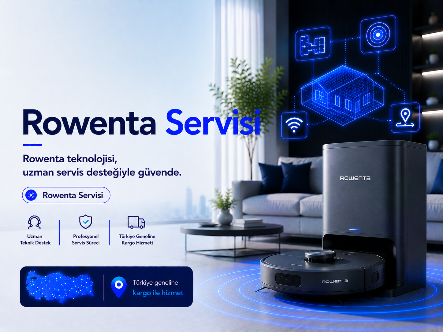 Rowenta robot süpürge servisi