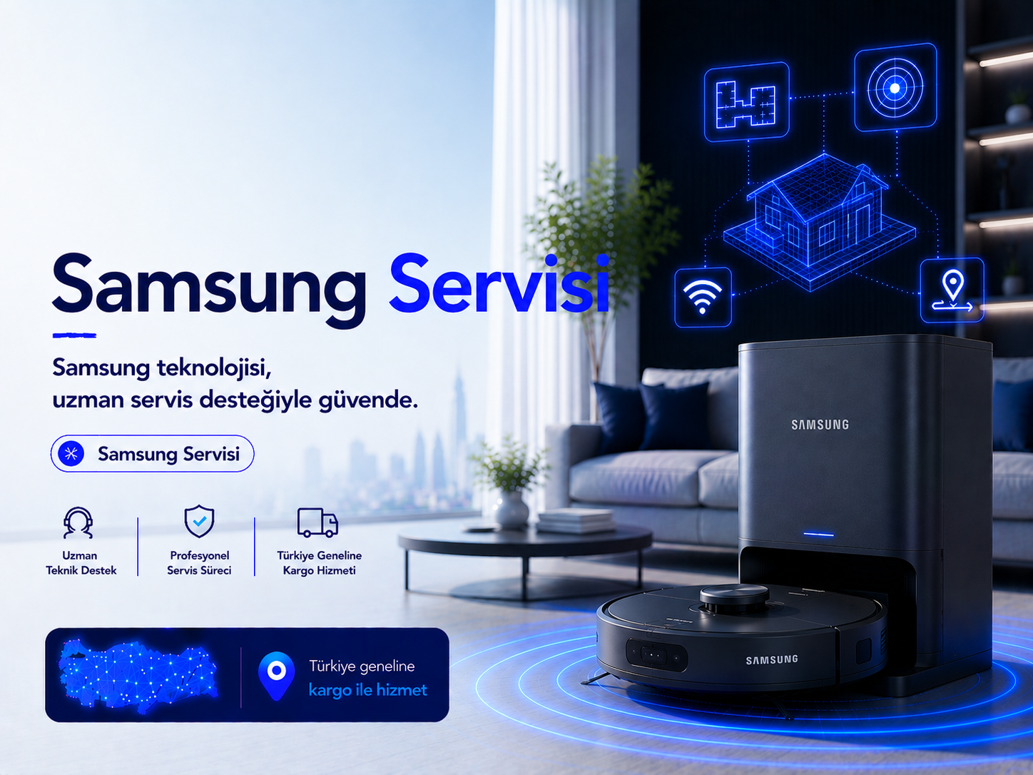 Samsung robot süpürge servisi