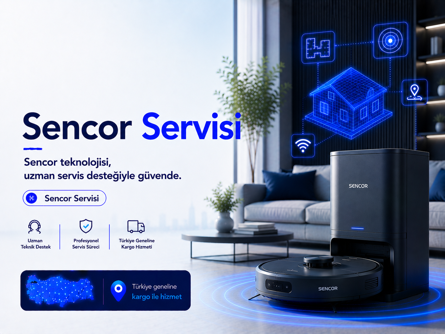 Sencor robot süpürge servisi