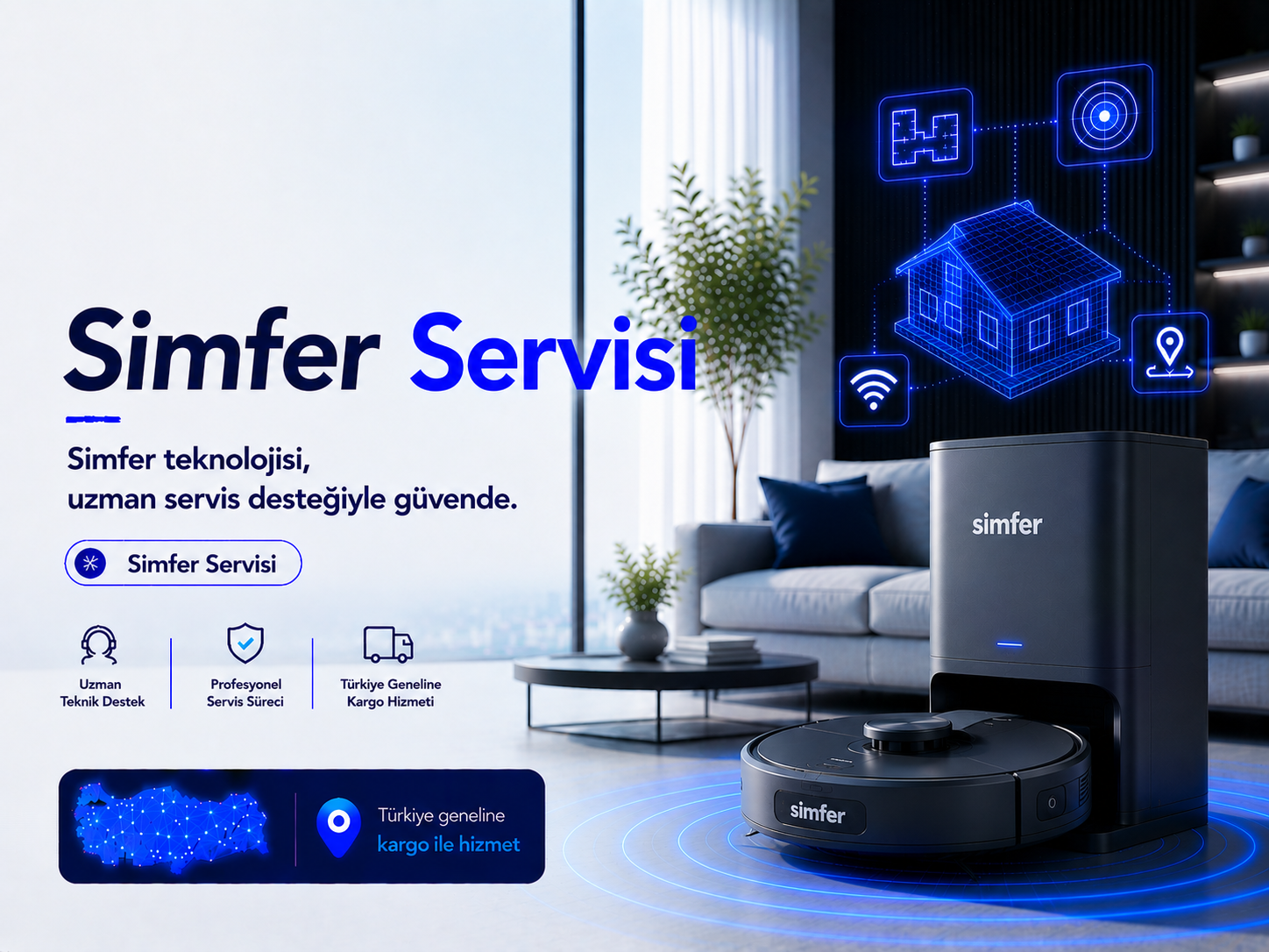 Simfer robot süpürge servisi