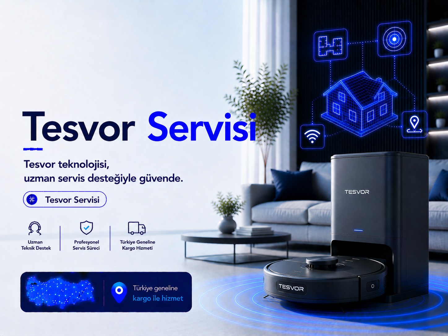 Tesvor robot süpürge servisi
