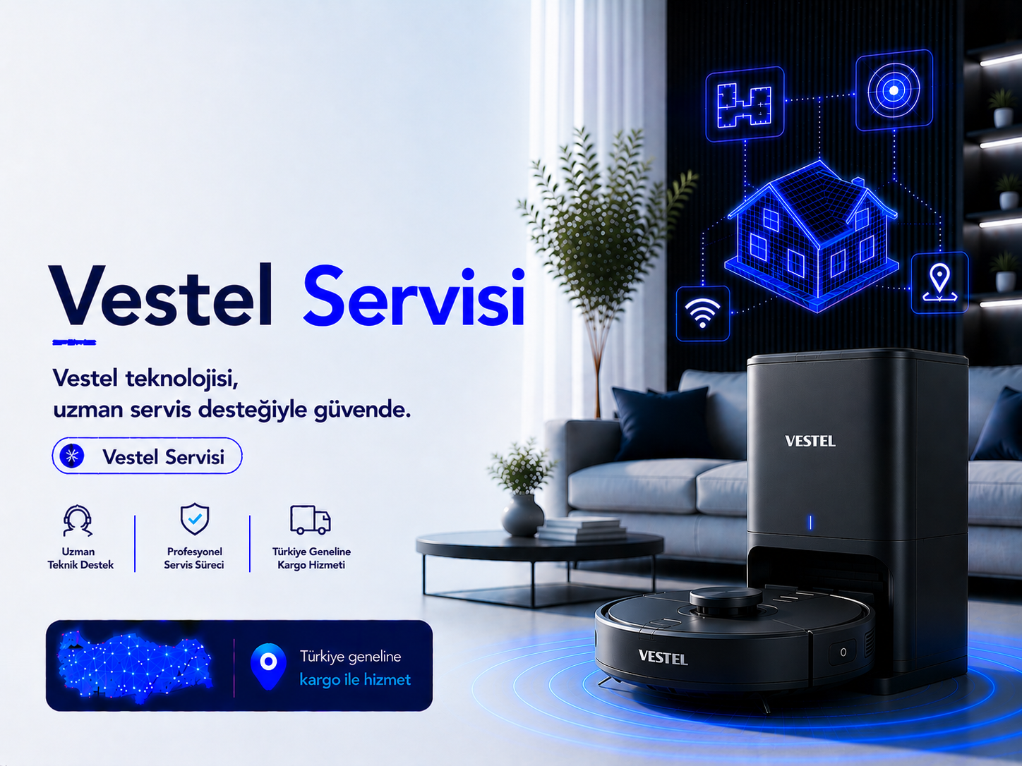 Vestel robot süpürge servisi