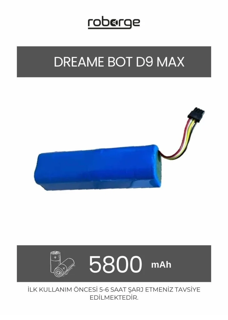 Dreame D9 Max Uyumlu Batarya | Robot Hastanesi