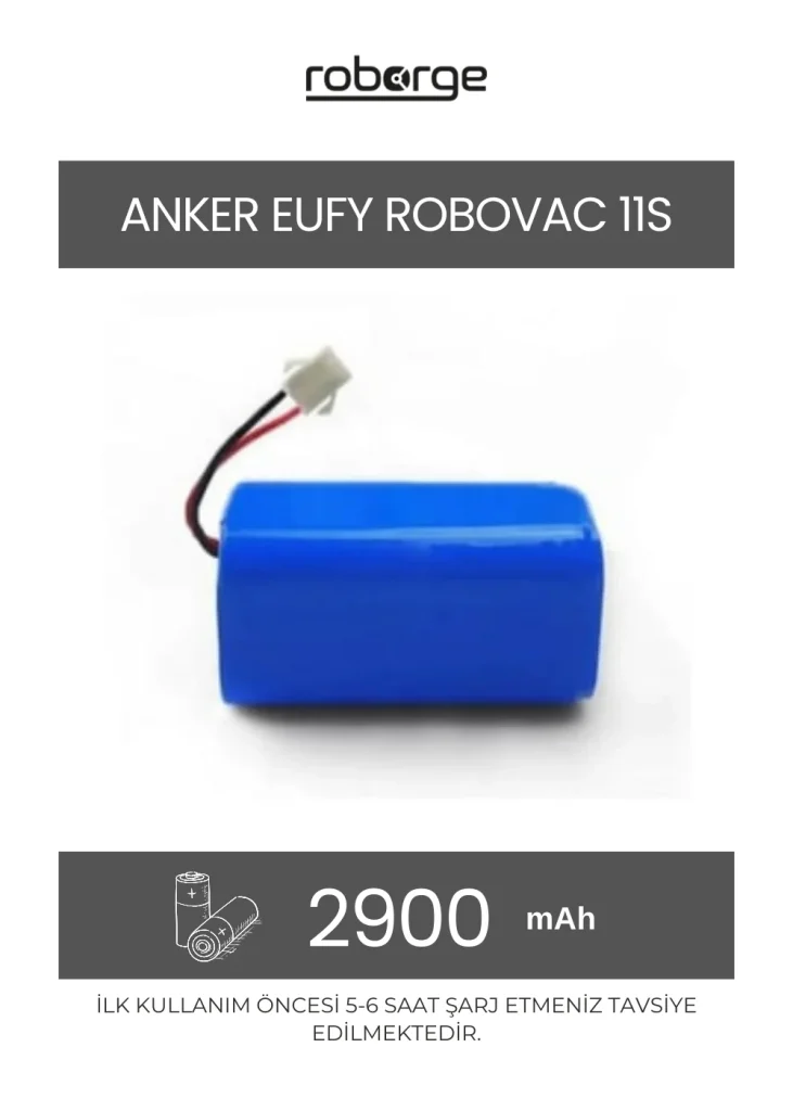 Eufy Anker Eufy Robovac 11S Uyumlu Batarya | Robot Hastanesi