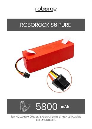 Roborock S6 Pure Uyumlu Batarya | Robot Hastanesi