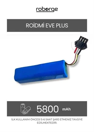 Roidmi Eve Plus Uyumlu Batarya | Robot Hastanesi
