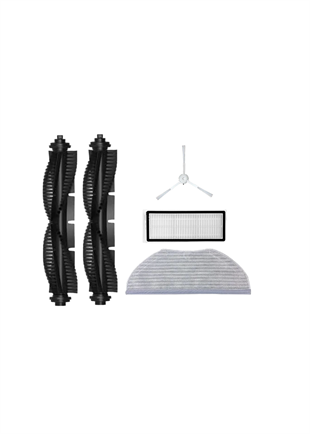 360 Vacuum Mop Cleaner S9 Robot Süpürge 6'li Yedek Parça Seti