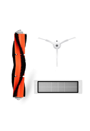 Xiaomi Vacuum Cleaner (Global) (SDJQR02RR) Robot Süpürge Uyumlu 3'li Yedek Parça Seti