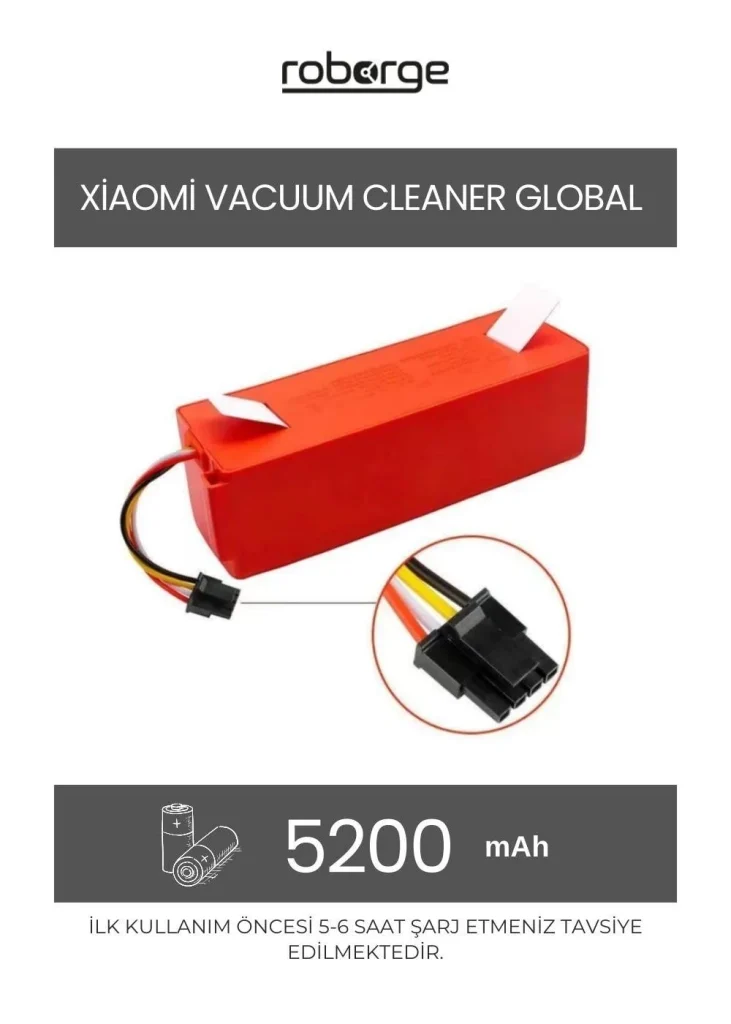 Xiaomi Vacuum Cleaner (Global) Uyumlu Batarya | Robot Hastanesi