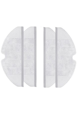 Xiaomi Vacuum Mop 1C (STYTJ01ZHM) Robot Süpürge Uyumlu 4'li Mop Bezi- Yedek Parça Seti